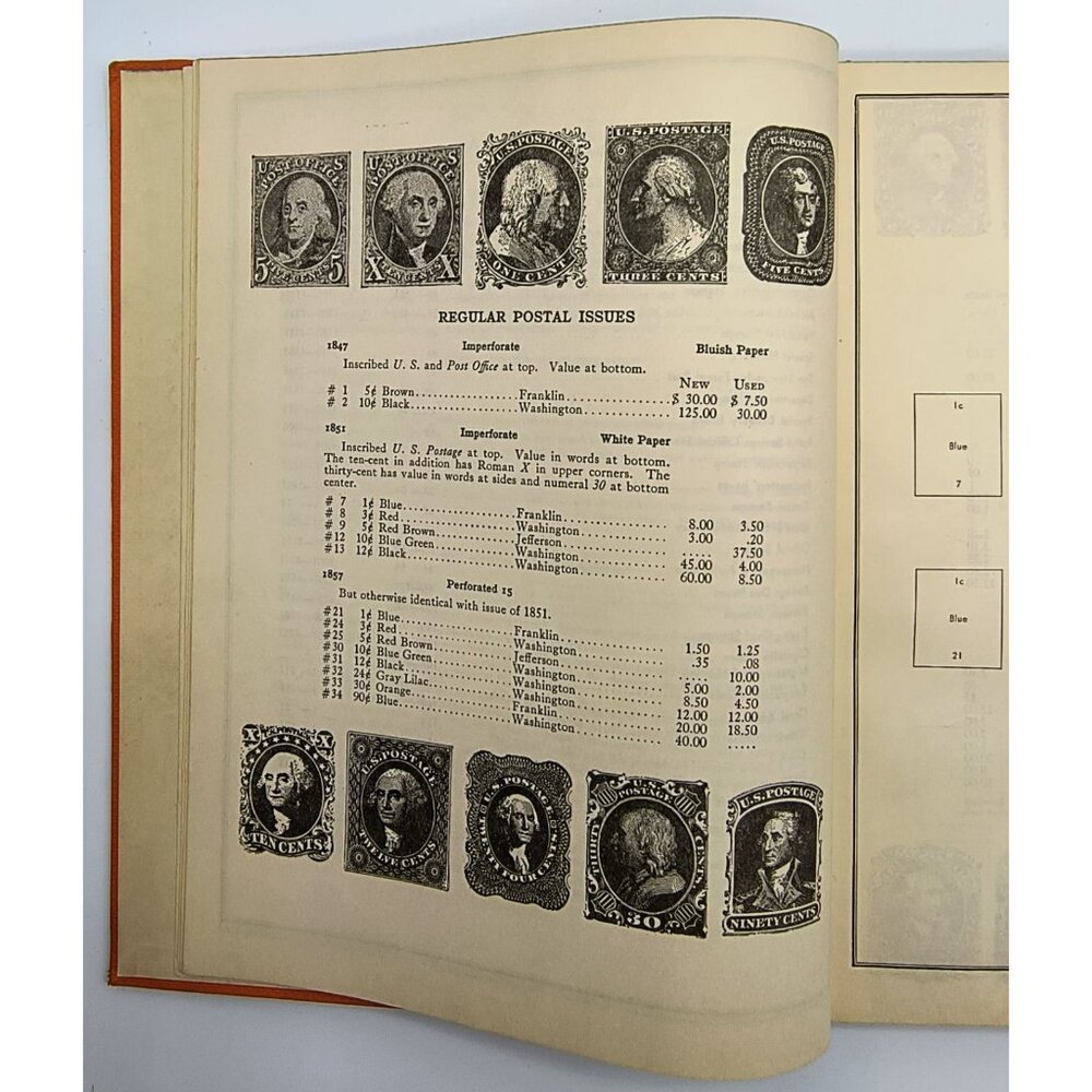 Vintage United States Stamp Album By John W. Nicklin Groset & Dunlap Hardcover - Picture 4 of 7
